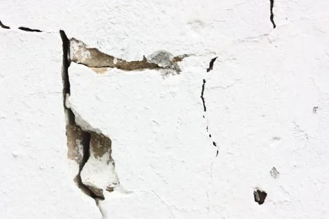 White crack wall texture Stock Photos