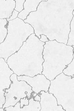 White cracked plaster texture background with deep fissures and weathered stone Stock Illustration