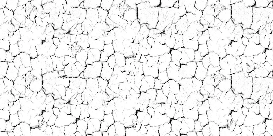 White cracked wall texture background Stock Illustration