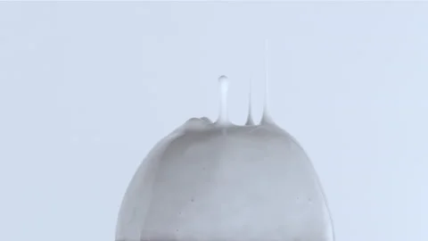 White cream dripping Stock Footage 219464539