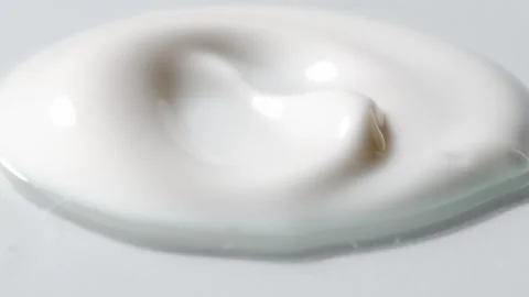 White cream texture Close-up of cosmetics cream product Stock Footage 260803460