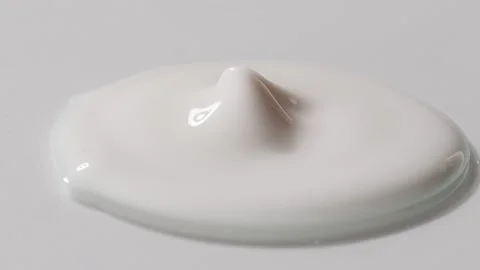 White cream texture Close-up of cosmetics cream product Stock Footage 260803523