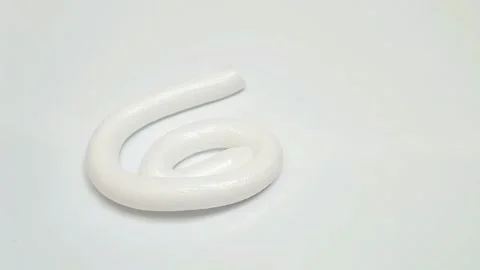White cream texture face wash, shampoo, cleanser, cosmetic or skincare product  Stock Footage 314215633