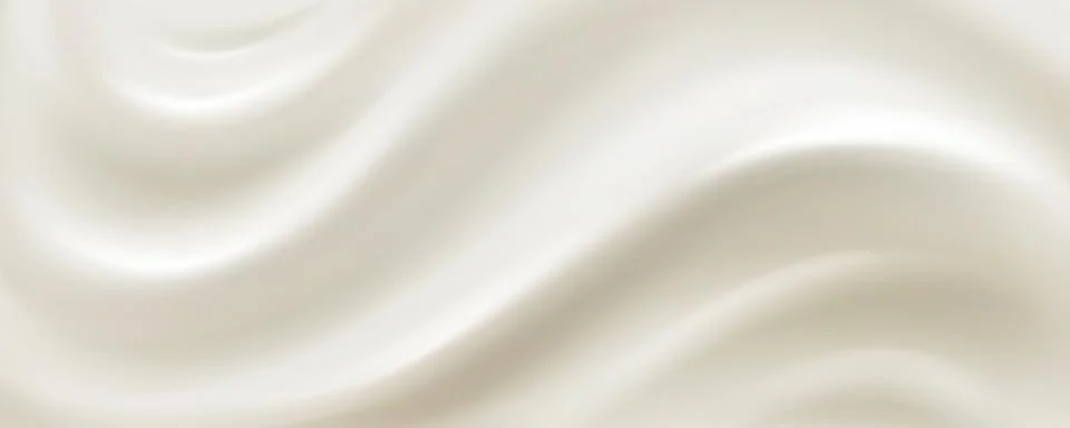 White cream texture with smooth waves Stock Illustration