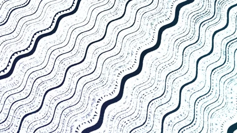 White creative texture. Abstract curve animation. Simple minimal motion pattern Stock Footage 251491122