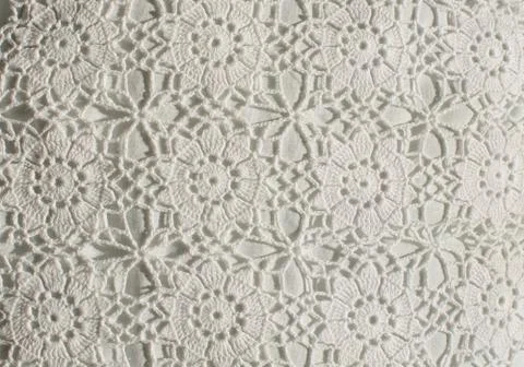 White crochet Stock-Fotos