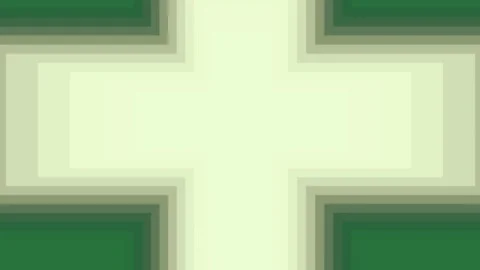 A white cross on background and green green screen layers elements scene Stock Footage 335697114