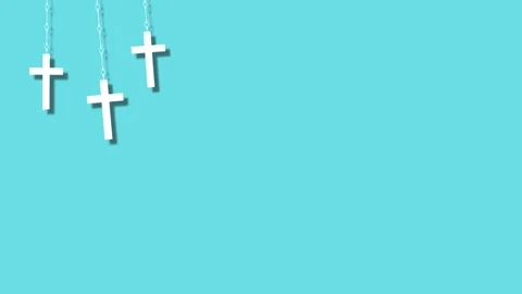 White Cross Flutter Sway abstract seamless Loop backdrop 動画素材 329181805