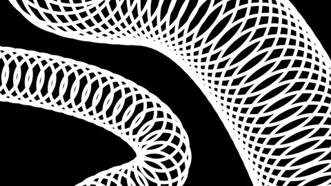 White Crosshatch Wave Pattern Stock Footage 340297202