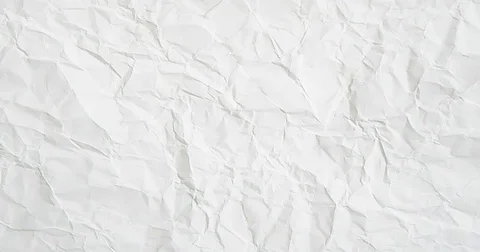 White crumpled paper animation effect, with blank like blackboard Video stock 74012942