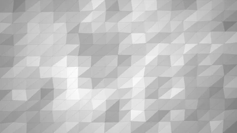 White crumpled paper background with abstract low poly geometric texture Stock Footage 346332807