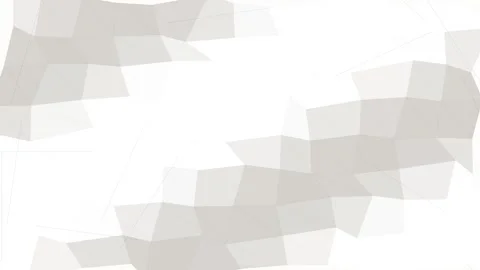 White crumpled paper background featuring abstract minimalist geometric Vidéo 346569002