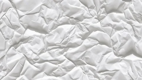 White crumpled paper background. Stock Footage 295035643