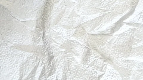 White Crumpled Paper Background Video stock 309019225
