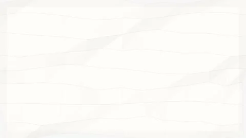 White crumpled paper background with subtle grid lines and textured creases Stock Footage 346569018
