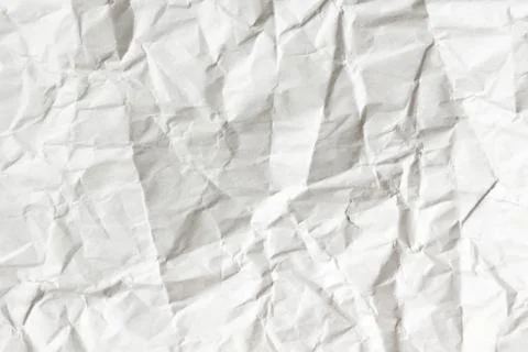 White crumpled paper background texture Stock Photos
