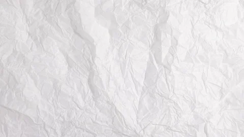 White Crumpled Paper Stock Footage 205517421