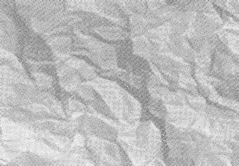 White crumpled paper sheet halftone style background. Vector illustration Stock Illustration