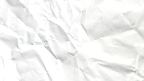 White crumpled paper stop motion background texture. Seamless looping, crin.. Stock Footage 346559293