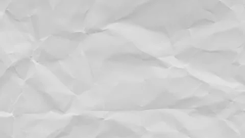 White Crumpled Paper Texture as Background or Overlay Stock Footage 317631183