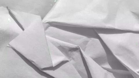 White crumpled paper texture background, animated background Video stock 333977489
