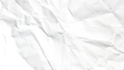 White crumpled paper texture background wrinkled sheet banner design Stock-Footage 340581409
