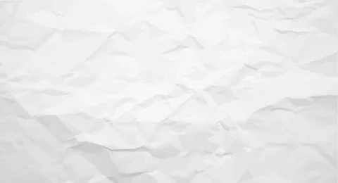 White crumpled paper texture background, vector illustration. Stock Illustration