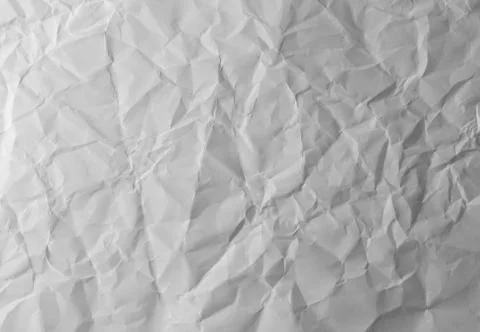 White crumpled paper texture for background Stock Photos