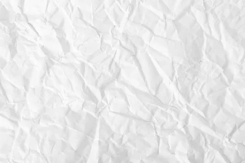 White crumpled paper texture background Stock Photos