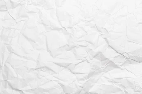 White crumpled paper texture background Stock Photos