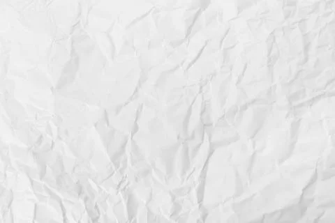 White crumpled paper texture background Stock Photos