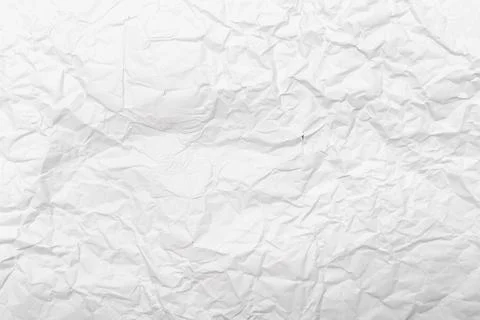 White crumpled paper texture background Stock Photos