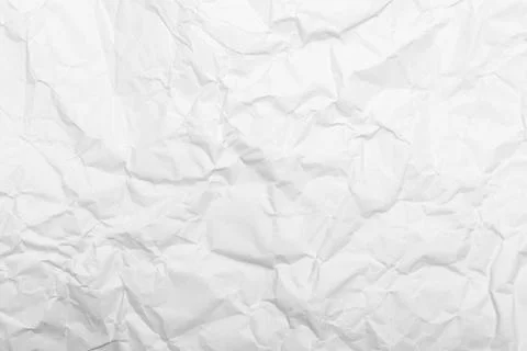 White crumpled paper texture background Stock Photos
