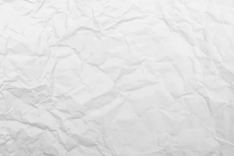 White crumpled paper texture background Stock Photos