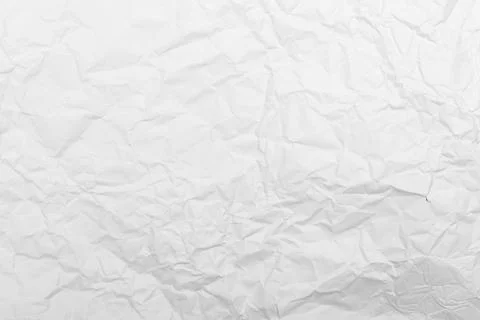 White crumpled paper texture background Stock Photos