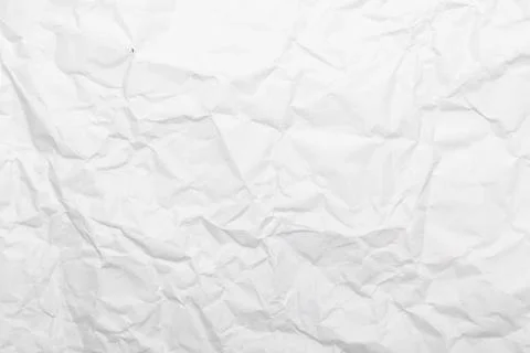 White crumpled paper texture background Stock Photos
