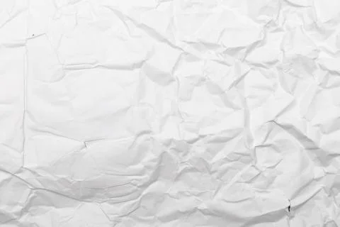 White crumpled paper texture background Stock Photos