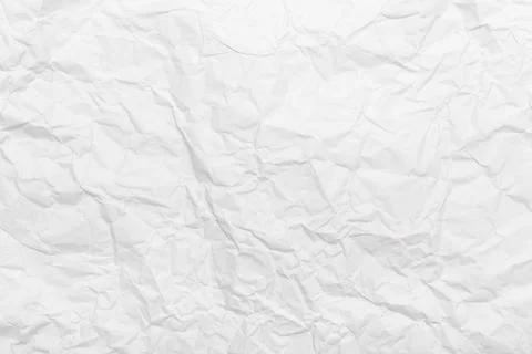White crumpled paper texture background Stock Photos