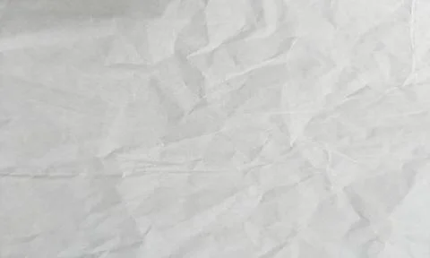 White crumpled paper texture background with soft shadows and creased surface Stock Photos