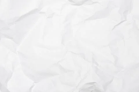 White crumpled paper texture background. White wrinkled paper texture backg.. Stock Photos