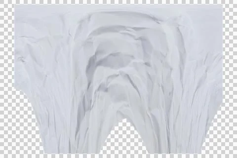 White crumpled paper texture with soft shadows, abstract folds and creases .. Stock Photos