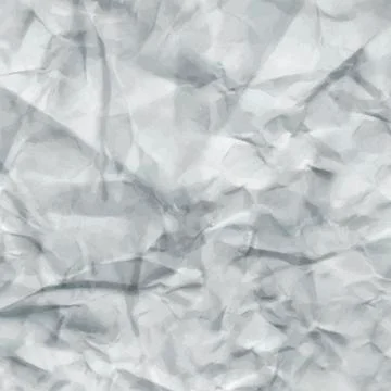 White Crumpled Paper Texture. Vector illustration Stock Illustration