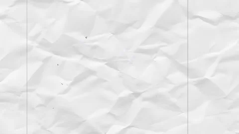 White crumpled paper texture with visible creases and lines a detailed view Video stock 334834937