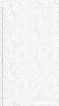 White, crumpled paper with textures. Vertical frame on a white background. Stock Illustration