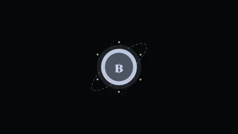 White Crypto Coin Rotate Glow Flat Design Finance Animation Vídeo Stock 342610914