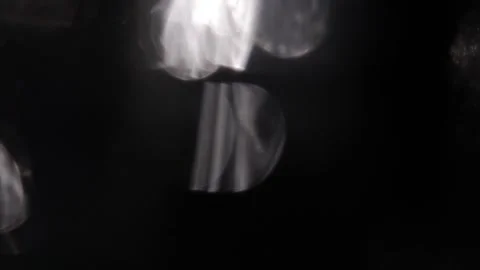White crystal light movement on black background 库存影片 317449046