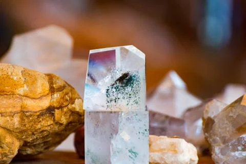 The white Crystal Stock Photos