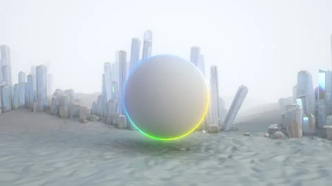 White Crystals Landscape 4K Stock Footage 289128731