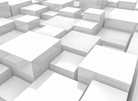 White cube background Foto stock