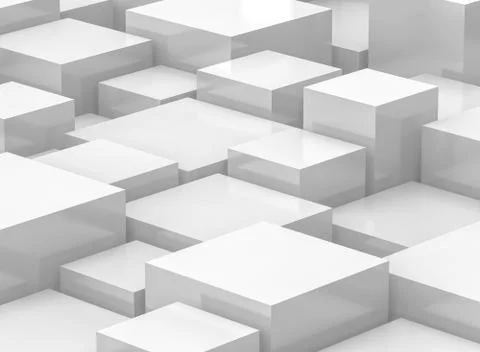 White cube background Foto stock